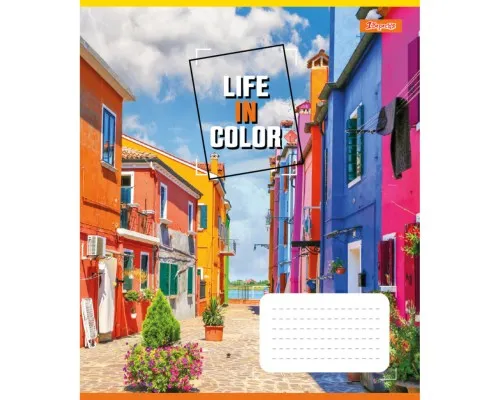 Зошит 1 вересня 1В Life in colors 36 аркушів клітинка (767326)