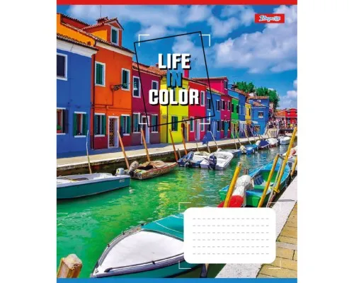 Зошит 1 вересня 1В Life in colors 36 аркушів клітинка (767326)