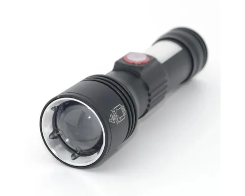 Ліхтар Quantum Adept 10W LED zoom +COB з USB+ Li-ion18650/2600mAh (QM-FL1031-18650/2600)