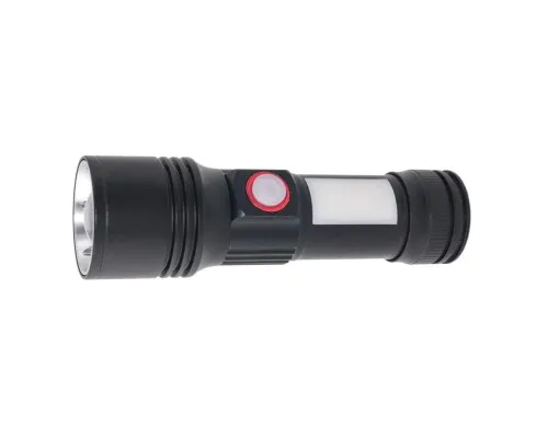 Ліхтар Quantum Adept 10W LED zoom +COB з USB+ Li-ion18650/2600mAh (QM-FL1031-18650/2600)