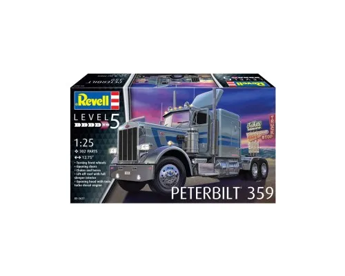 Збірна модель Revell Вантажний тягач Peterbilt 359 рівень 5 масштаб 1:25 (RVL-12627)