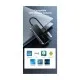 Концентратор Vention USB 3.1 Type-C to 4хUSB 3.0/PD 87W 5-in-1 Gray Mirrored Surface (TFDHB)