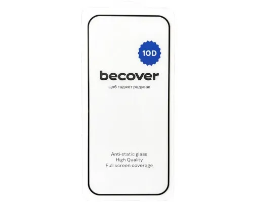Скло захисне BeCover Google Pixel 9 Pro 10D Black (712326)
