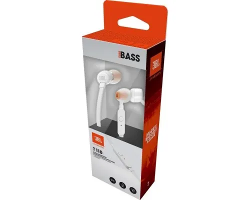 Наушники JBL T110 White (T110WHT)