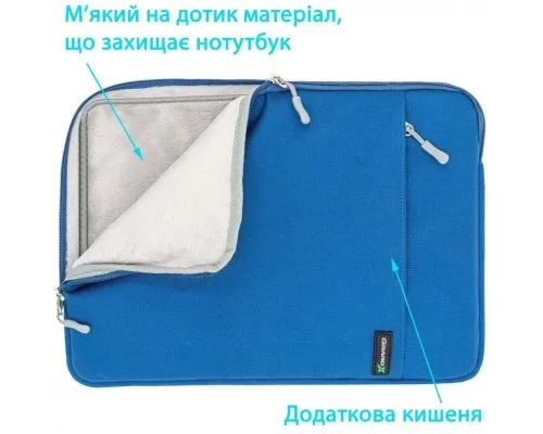 Чохол до ноутбука Grand-X 15.6 Blue (SL-15B)