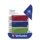 USB флеш накопитель Verbatim 3x16GB Slider Red/Blue/Green USB 2.0 (49326)