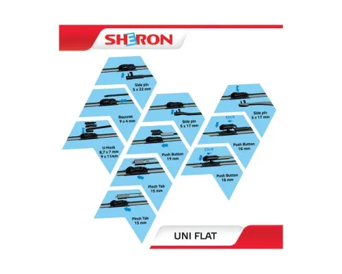 Щітка склоочисника Sheron 450 мм Uni flat (000607)