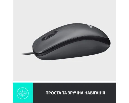 Мишка Logitech M100 USB Black (910-006652)