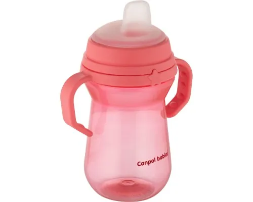 Поильник-непроливайка Canpol babies с силиконовым носиком FirstCup 250 мл Розовая (56/615_pin)