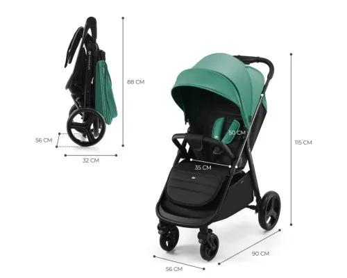 Коляска Kinderkraft Rine Juicy Green (KSRINE00GRE0000) (5902533922154)