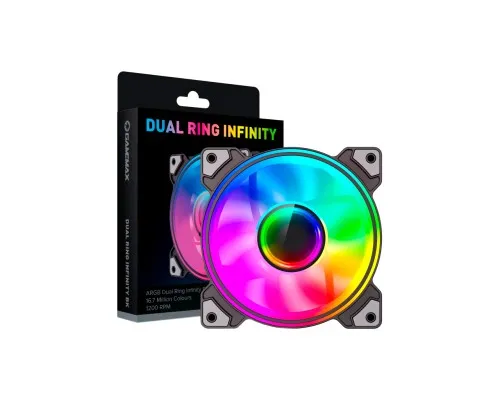 Кулер для корпуса Gamemax Dual Ring Infinity BK