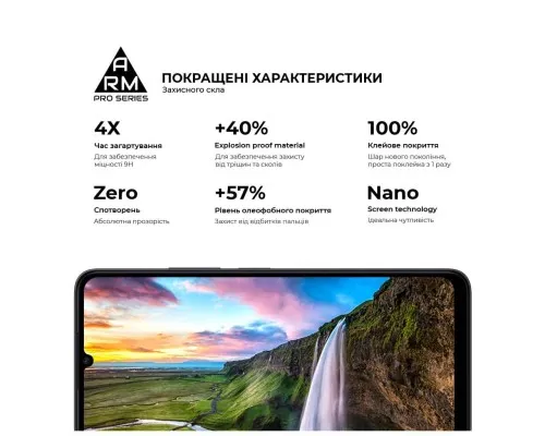 Скло захисне Armorstandart Pro Xiaomi Redmi 13C / Poco C65 Black (ARM73151)