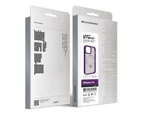 Чохол до мобільного телефона Armorstandart Unit Stand Apple iPhone 14 Purple (ARM70557)