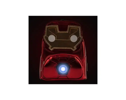 Рюкзак шкільний Loungefly POP Marvel - Iron Man Light-Up Mini Backpack (MVBK0161)