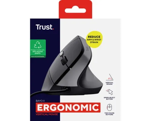 Мышка Trust Bayo II Ergonomic USB Black (25144)