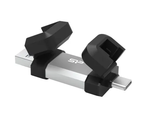USB флеш накопичувач Silicon Power USB 64G SILICON POWER usb3.2+TypeC Mobile C51 (SP064GBUC3C51V1S)