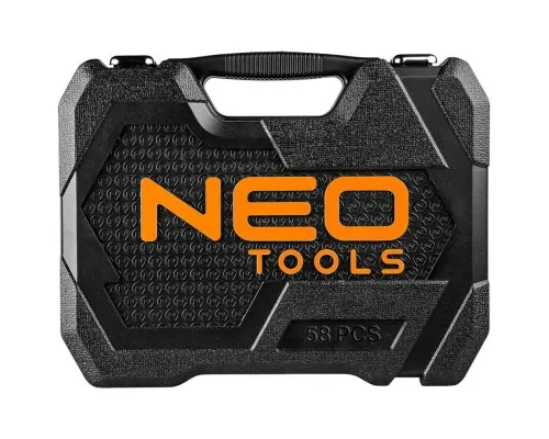 Набір головок Neo Tools 58шт, 1/2", CrV, кейс (10-042)