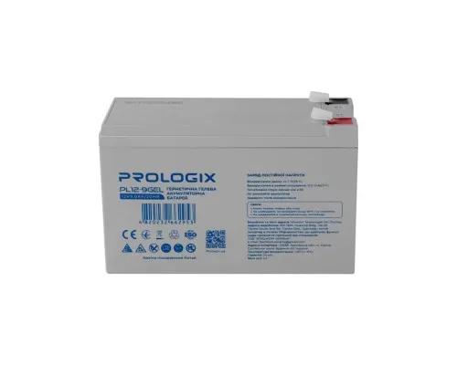 Батарея до ДБЖ Prologix 12V-9Ah GEL (PL12-9GEL)