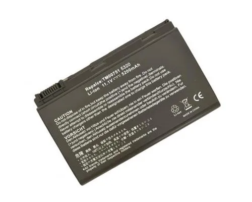 Акумулятор до ноутбука AlSoft Acer TM00741 5200mAh 6cell 11.1V Li-ion (A41015)