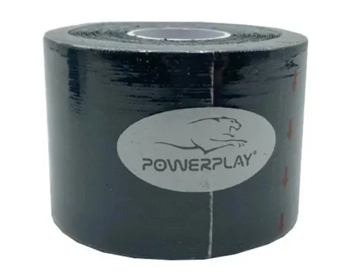 Кинезио тейп PowerPlay 4315 Black 5cм х 5м (PP_4315_Black)