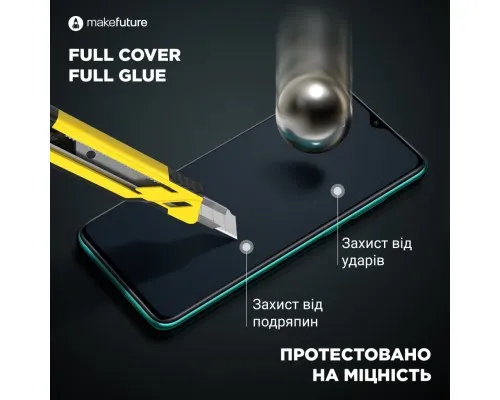Скло захисне MakeFuture Samsung M12 Full Cover Full Glue (MGF-SM12)