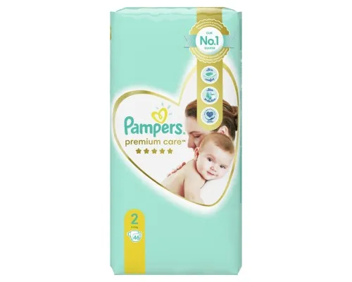 Підгузки Pampers Premium Care Розмір 2 (4-8 кг) 46 шт (8001841104799)