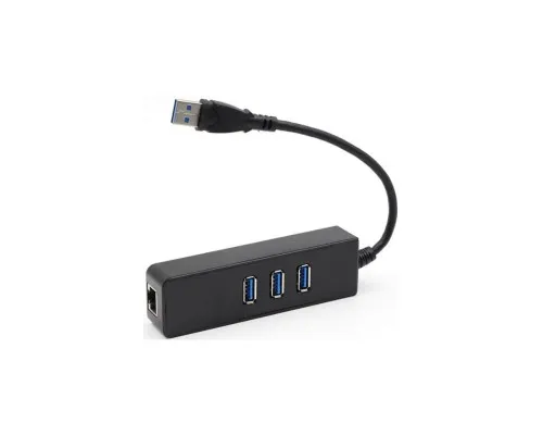 Концентратор Dynamode USB 3.0 Type-A - RJ45 Gigabit Lan, 3*USB 3.0 (USB3.0-Type-A-RJ45-HUB3)