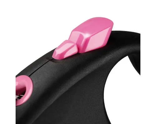 Поводок для собак Flexi Black Design S трос 5 м (розовый) (4000498033319)