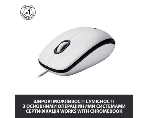 Мишка Logitech M100 USB White (910-006764)