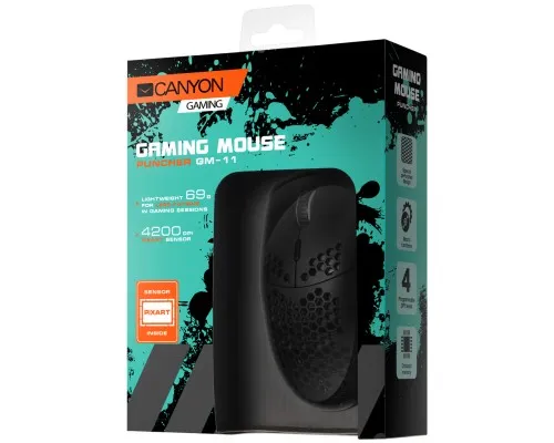 Мышка Canyon Puncher GM-11 USB Black (CND-SGM11B)