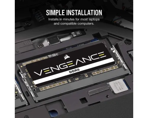 Модуль памяти для ноутбука SoDIMM DDR5 16GB 4800 MHz Vengeance Corsair (CMSX16GX5M1A4800C40)