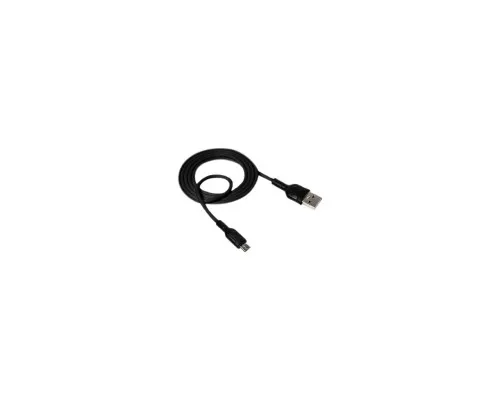 Дата кабель USB 2.0 AM to Micro 5P 1.0m NB212 2.1A Black XO (XO-NB212m-BK)