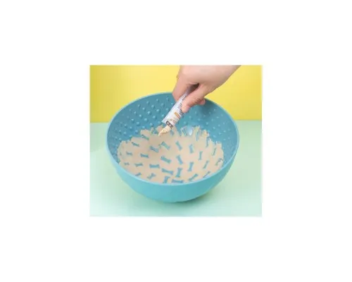 Посуда для собак WahoPet Миска для медленного кормления 200 мл голубая (2700000023679)