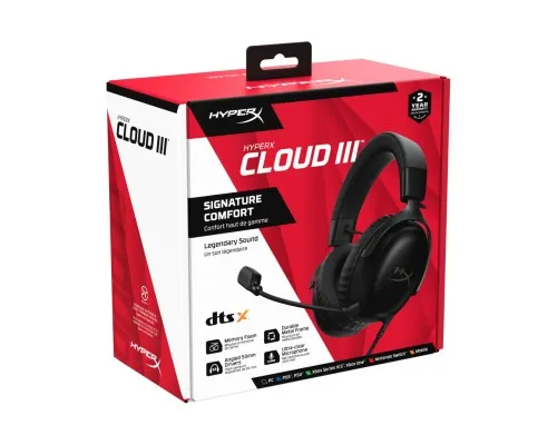 Наушники HyperX Cloud III Black (727A8AA)