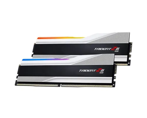 Модуль пам'яті для комп'ютера DDR5 32GB (2x16GB) 6000 MHz Trident Z5 RGB Silver G.Skill (F5-6000J3238F16GX2-TZ5RS)