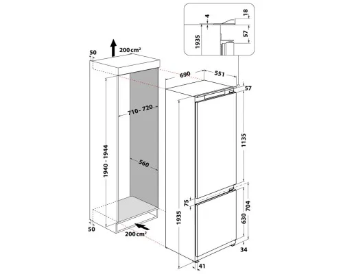 Холодильник Whirlpool WHSP70T121