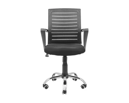 Офісне крісло Richman Флеш Ю Хром М-1 (Tilt) Сітка чорна + сіра (ADD0003095)