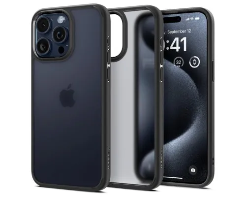 Чохол до мобільного телефона Spigen iPhone 15 Pro Max Ultra Hybrid Frost Black (ACS06568)