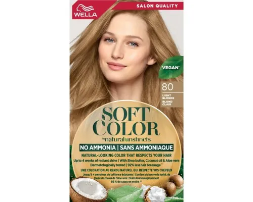 Фарба для волосся Wella Soft Color Безаміачна 80 - Світлий блонд (3614228865746)