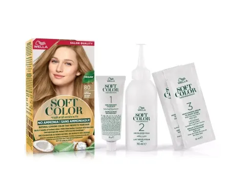 Фарба для волосся Wella Soft Color Безаміачна 80 - Світлий блонд (3614228865746)