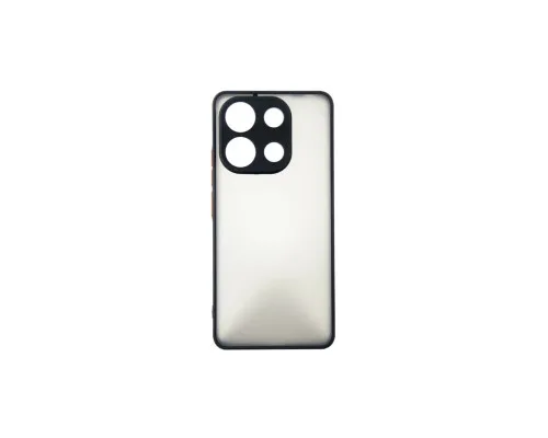 Чехол для мобильного телефона Dengos Kit for Xiaomi Redmi Note 13 4G case + glass (Black) (DG-KM-66)