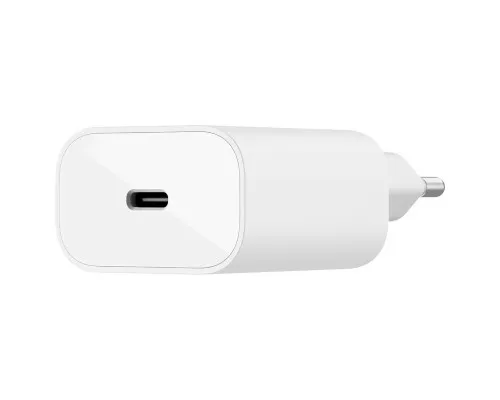 Зарядний пристрій Belkin USB-С 25W PD PPS + cable USB-C-Lightning 1m (WCA004VF1MWH-B5)