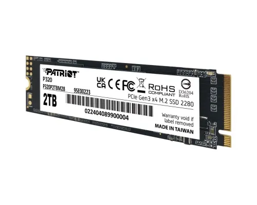 Накопичувач SSD M.2 2280 2TB Patriot (P320P2TBM28)