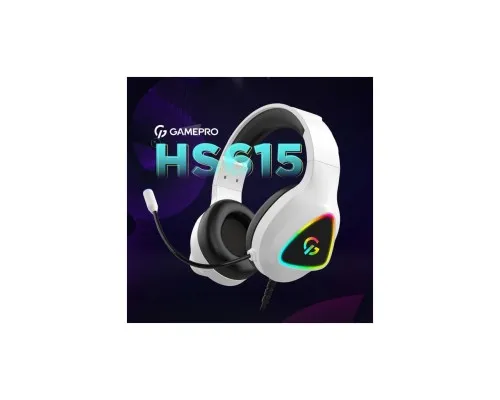 Навушники GamePro HS615 RGB White (HS615)