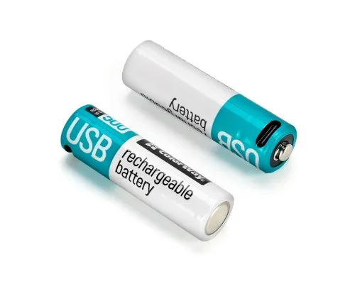 Акумулятор ColorWay AA USB-С 2220 mAh 1.5V (2шт) (Li-Polymer) (CW-UBAA-10)