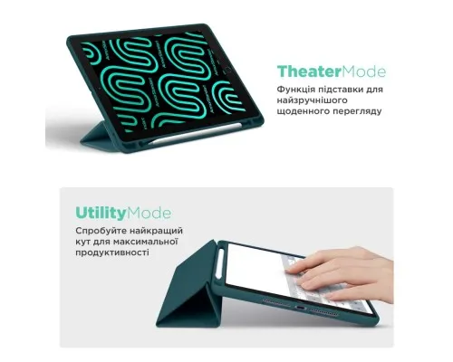 Чохол до планшета Armorstandart Smart Fold Pen Apple iPad Pro 11 (2024) Pine Green (ARM78129)