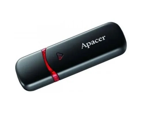 USB флеш накопитель Apacer 64GB AH333 black USB 2.0 (AP64GAH333B-1)