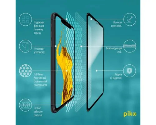 Скло захисне Piko Full Glue iPhone XR/11 black (1283126487330)