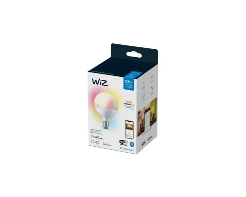 Розумна лампочка WiZ E27 11W(75W 1055Lm) G95 2200-6500 RGB Wi-Fi (929002383902)