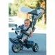 Дитячий велосипед Smoby Бебі Драйвер з козирком і багажником Сірий (741502)